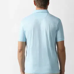 Van Heusen Blue Cotton Regular Fit T-Shirt image 2