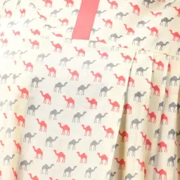 Charukriti Beige Cotton Printed Straight Kurta image 4