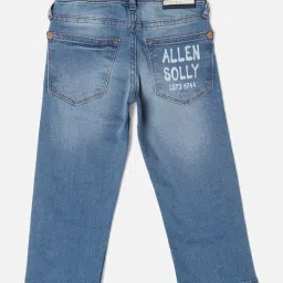 Allen Solly Junior Blue Solid Jeans image 2