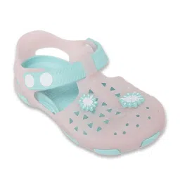 Pantaloons Junior Pink & Blue Back Strap Clogs image 2