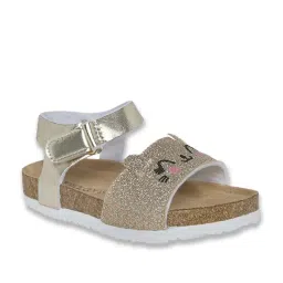 Pantaloons Junior Gold Ethnic Sandals image 2