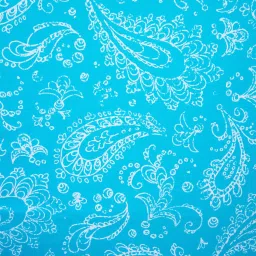 Ariana Heather Blue & White Polycotton 9 ft Long Door Curtain - Set of 1 image 3