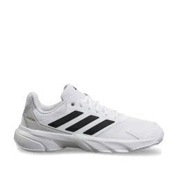 Adidas Men's CourtJam Control 3 White Tennis Shoes image 1