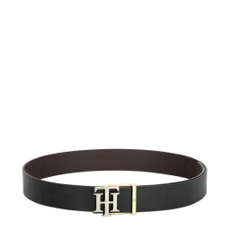 Tommy Hilfiger Black & Brown Leather Reversible Belt for Men image 2