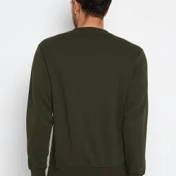 Duke Dark Olive Regular Fit Printed Sweatshirt image 2