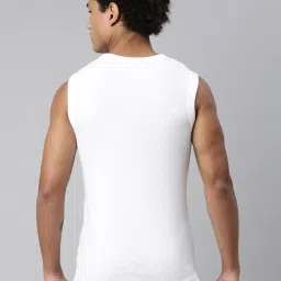 Levi's White Cotton Regular Fit Vest image 2