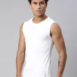 Levi's White Cotton Regular Fit Vest image 3