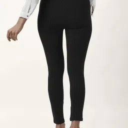 Annabelle by Pantaloons Black Striped Tights image 2