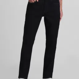 Jack & Jones Black Denim Cotton Skinny Fit Jeans image 1