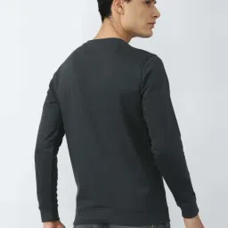 Academy By Van Heusen Black Slim Fit Printed Sweatshirts image 2