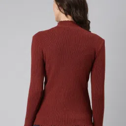 showoffff SHOWOFF Brown Regular Fit Reversible Sweater image 2