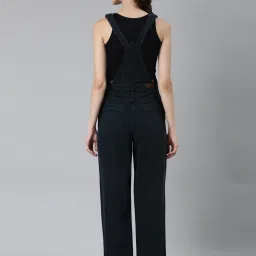 showoffff SHOWOFF Navy Denim Maxi Dungaree image 2