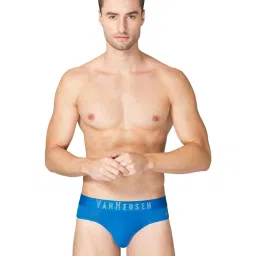 Van Heusen Swift Dry Breathable Solid AIR Series Active Briefs - Ibiza Blue image 1