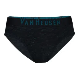 Van Heusen Regular Fit Superior Comfort Soft Touch Textured Briefs - Black image 4