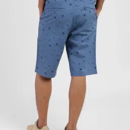 Levi'S Light Indigo Cotton Regular Fit Printed Shorts image 2