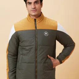 Being Human Mutlicolor Regular Fit Mock Collar Jacket image 1