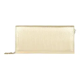 Lino Perros Golden Textured Medium Wallet for Women image 1