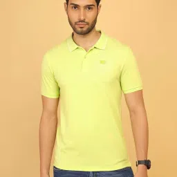 Wrangler Lime Green Regular Fit Polo T-Shirt image 1