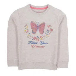 Plum Tree Kids Grey Embellished Sweatshirt image 1