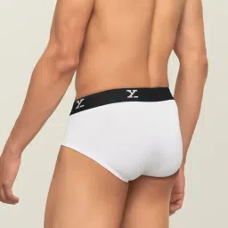 XYXX White Regular Fit Briefs - Pack Of 3 image 3