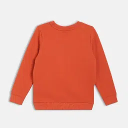 Miniklub Boys Orange Regular Fit Sweatshirt image 2