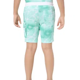 Jack & Jones Junior Boys Green Printed Shorts image 2