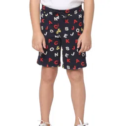 Jack & Jones Junior Navy Printed Shorts image 1