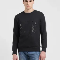 Levi's Black Regular Fit Printed Sweatshirt-image-58