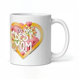 Mr UVD White & Yellow Typography Printed Ceramic Glossy Mug - 350 ml image 5