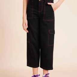 VERO MODA GIRL Black Straight Fit Pants-picture-42