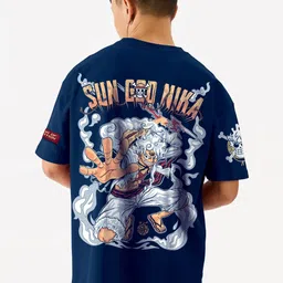 Crazymonk Men Printed Drop-Shoulder Sleeves Applique T-shirt-picture-38