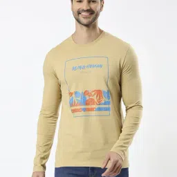 Being Human Orange Regular Fit Printed T-Shirt-picture-26