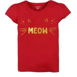 Plum Tree Kids Black & Red Embellished Tops image 4