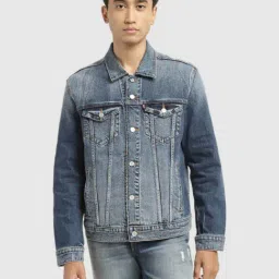 Levi's Blue Regular Fit Denim Jacket-picture-16