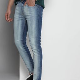 The Indian Garage Co Men Carrot Fit Heavy Fade Acid Wash Jeans-picture-47
