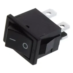 NKK SWITCHES SWITCH, ROCKER, SPDT, 6A, 250VAC, BLACK, CWSB21AA2F-picture-39