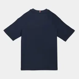 Tommy Hilfiger Navy Cotton Comfort Fit Embroidered T-Shirt image 2