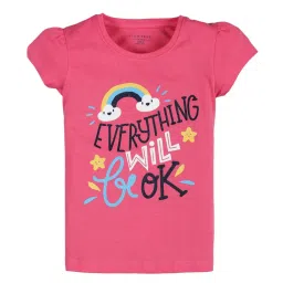 Plum Tree Kids Pink & Navy Embellished Tops image 3