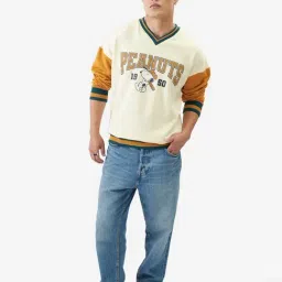 The Souled Store Multicolored Cotton Loose Fit Peanuts : Since 1950 Printed Sweatshirts image 4