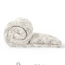KOPA Audrey Off White Microfibre Floral Double Comforter image 4