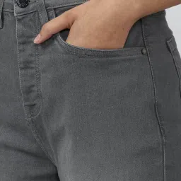 FOREVER 21 WOMEN HIGH WAIST SLIM FIT ANKLE LENGTH JEANS image 5