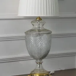 Whispering Homes Gold Crystal Glass Table Lamp-picture-29