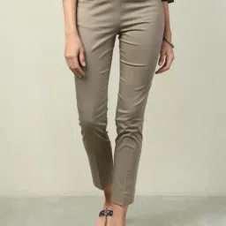 Fabindia Beige Cotton Mid Rise Pants-picture-19
