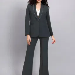 Powersutra Grey Regular Fit Self Design Formal Suit-picture-19