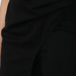 Forever 21 Black Regular Fit Slit Pants image 5