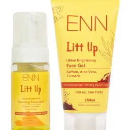 ENN Litt Up Ubtan Skin Brightening Forming Face Wash & Face Gel image 1