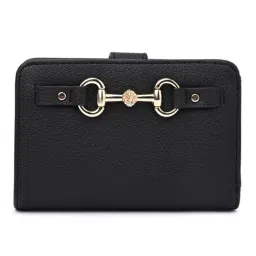 Anne Klein Black Casual Faux Leather Bi-Fold Wallet for Women-picture-25