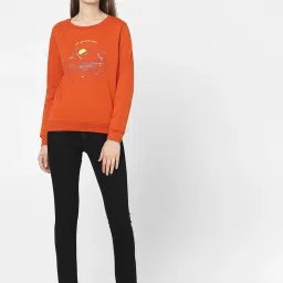 Vero Moda Rust Printed Sweatshirt image 4