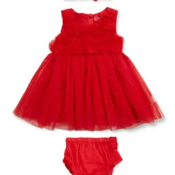 GJ baby Red Solid Dress with Bloomers-image-26