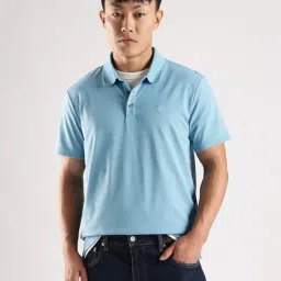 Calvin Klein Jeans Blue Regular Fit Polo T-Shirt-picture-37